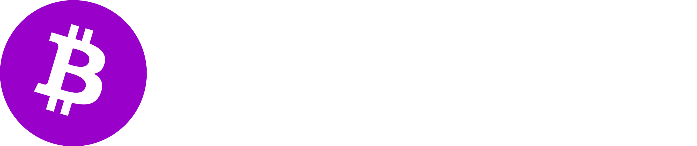 Purple Bitcoin Logo